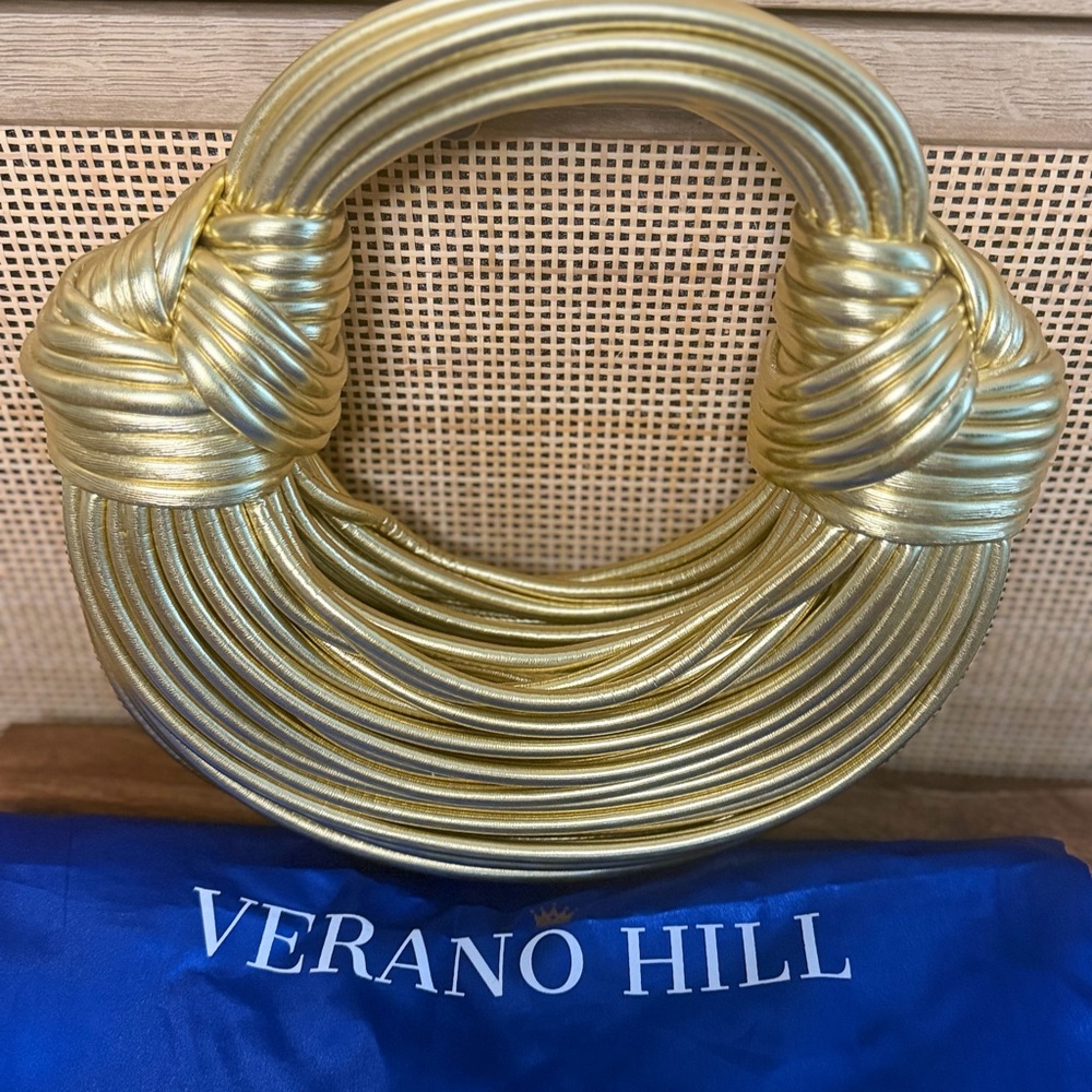 NWOT Gold Verano Hill Handbag